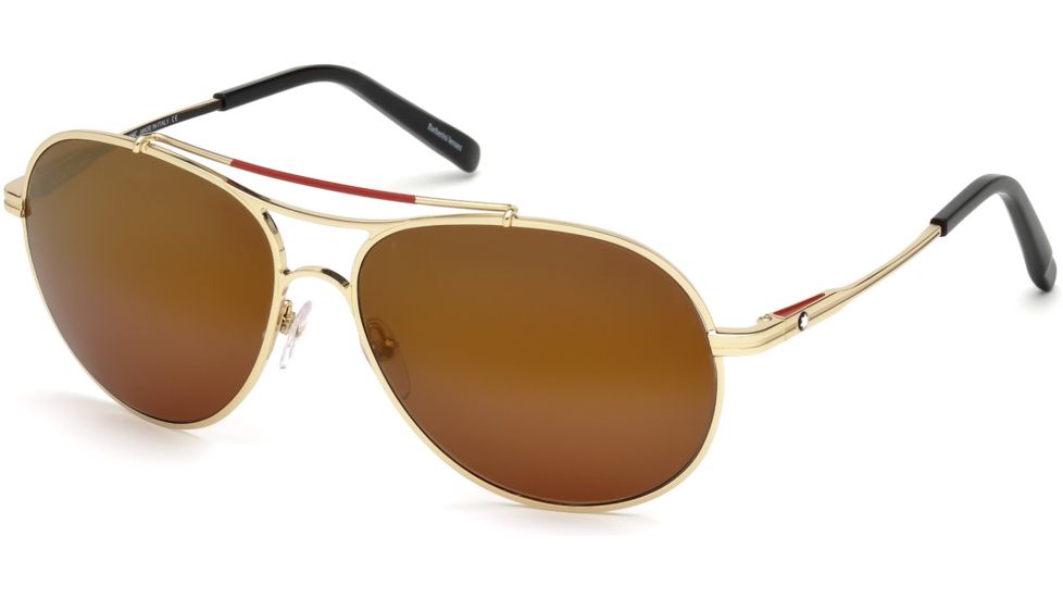 Mont Blanc MB703S Sunglasses - Gold Frame Color