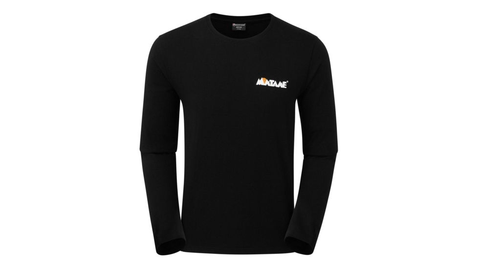 Montane 1993 Long Sleeve T-Shirt - Mens, Black, Extra Small, M19LSBLAA07