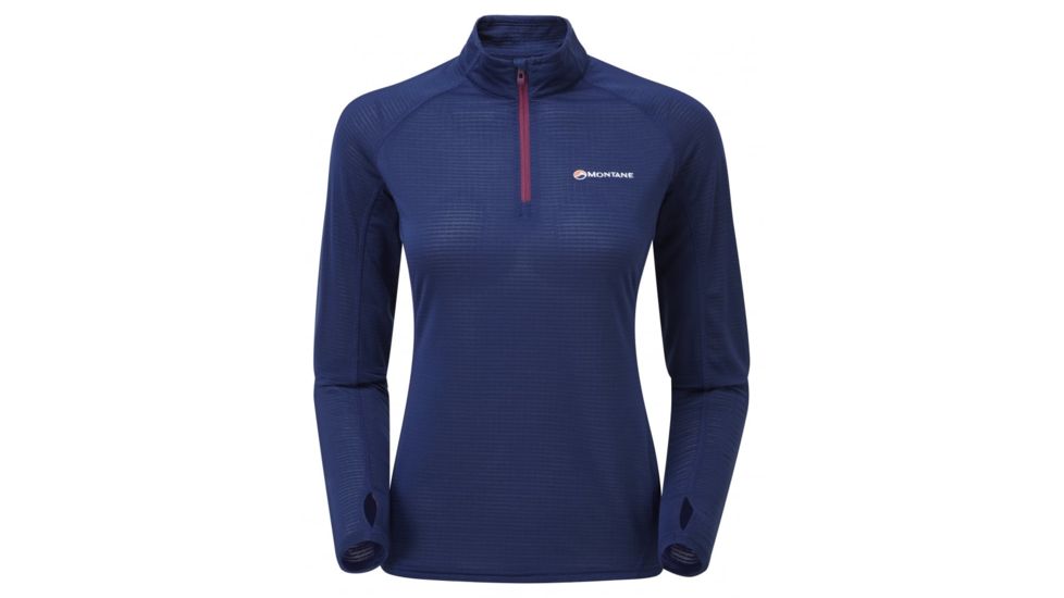 Montane Allez Micro Pull-On - Womens-Antarctic Blue/Dahlia-8