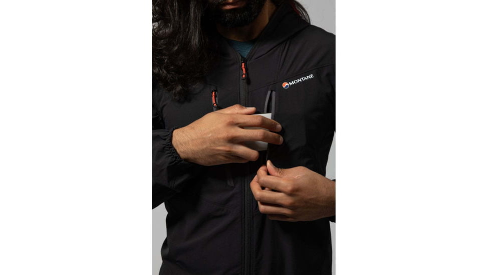 Montane Alpine Edge Jacket - Mens, Black, Small, MAEDJBLAB09