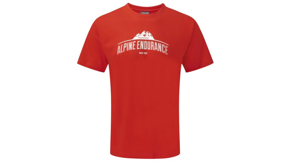 Montane Alpine Endurance Tee - Men's-Flag Red-Small