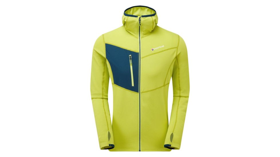 Montane Alpine Raid Hoodie - Womens, Citrus Green, Medium, MARHOCITM08