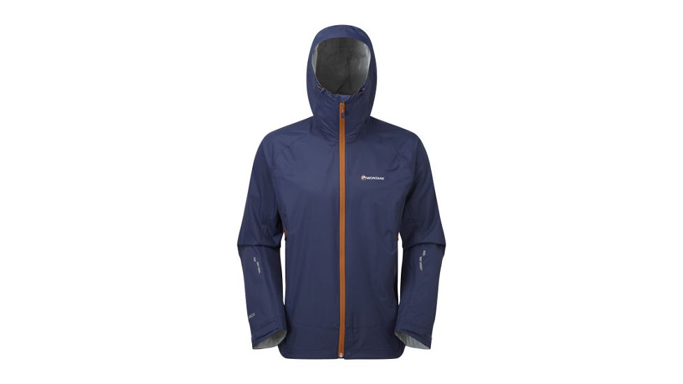 Montane Atomic Jacket - Men's-Antarctic Blue/Tangerine-X-Large