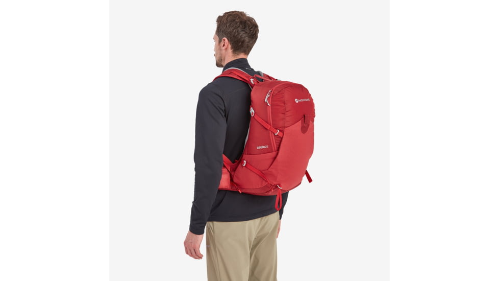 Montane Azote 25L Backpack, Acer Red, Adjustable, PAZ25ACRO15