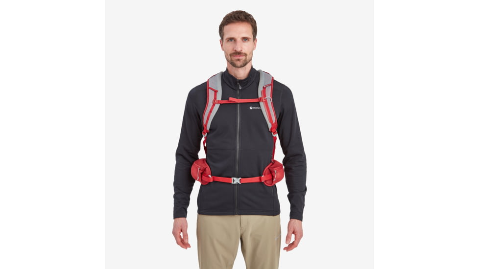 Montane Azote 25L Backpack, Acer Red, Adjustable, PAZ25ACRO15