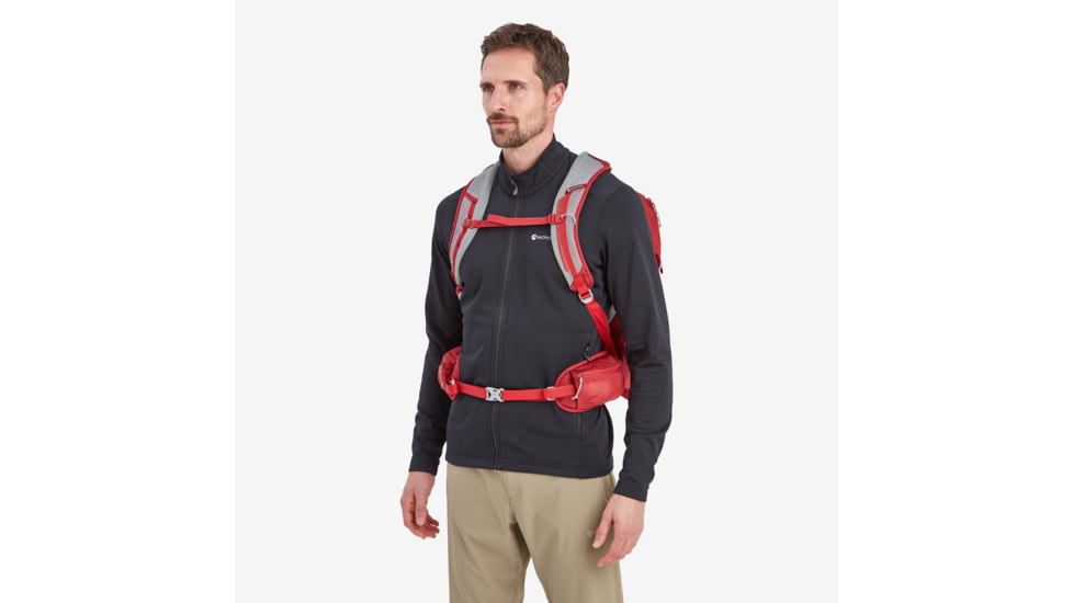 Montane Azote 25L Backpack, Acer Red, Adjustable, PAZ25ACRO15