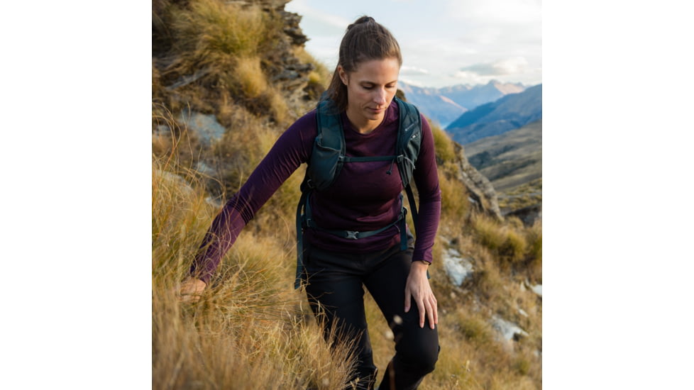 Montane Dart Long Sleeve T-Shirt - Womens, Saskatoon Berry, Large, FDRLSSASN12