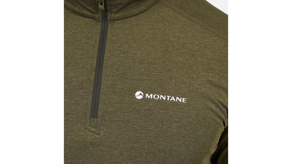Montane Dart Thermo Zip Neck - Mens, Kelp Green, Medium, MDTZNKELM12