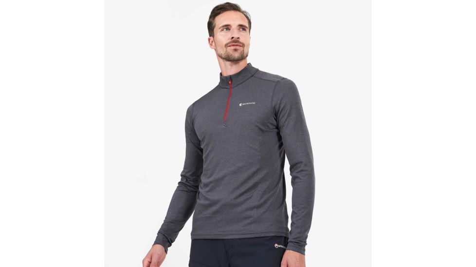 Montane Dart Thermo Zip Neck - Mens, Slate, 2XL, MDTZNSLAZ12