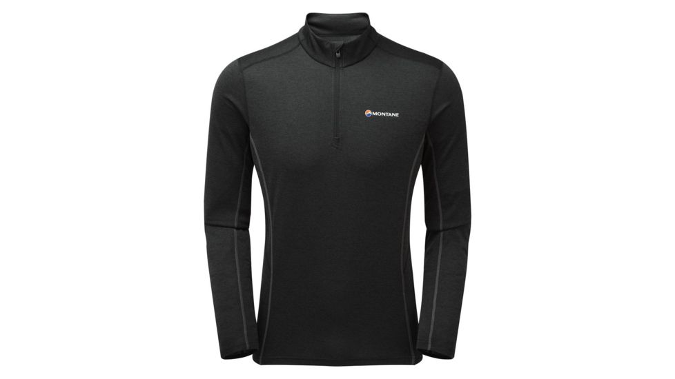 Montane Dart Zip-Neck - Mens, Black, Small, MDAZNBLAB08