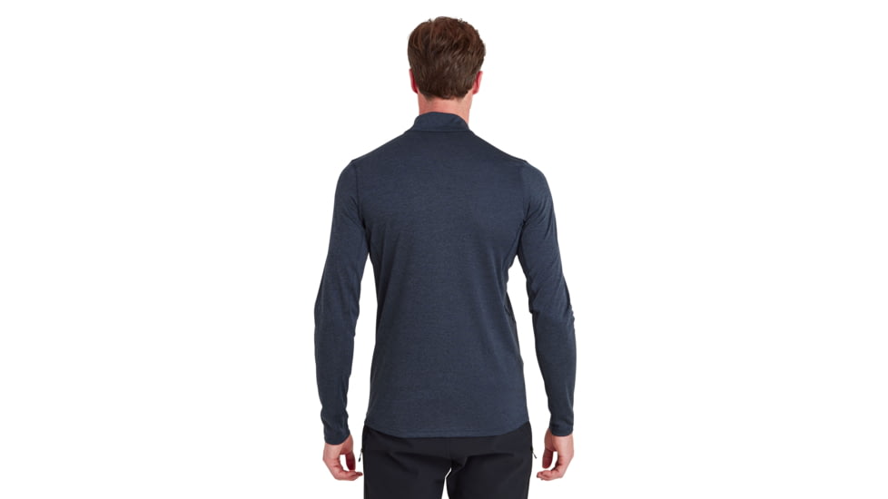 Montane Dart Zip Neck - Mens, Eclipse Blue, Large, MDRZNECLN14