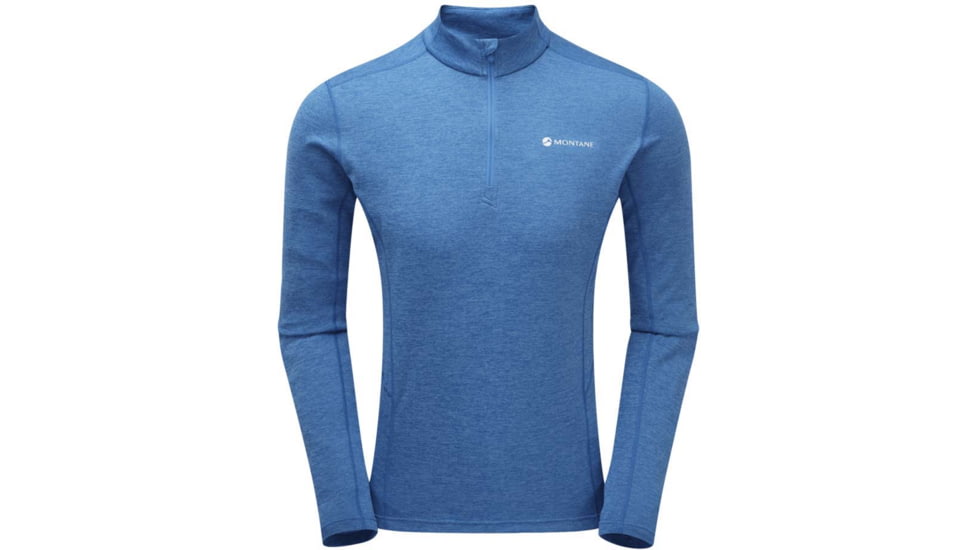 Montane Dart Zip Neck - Mens, Electric Blue, Small, MDRZNELEB12