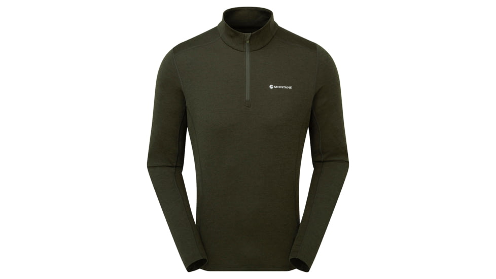 Montane Dart Zip Neck - Mens, Oak Green, Large, MDRZNOAKN15