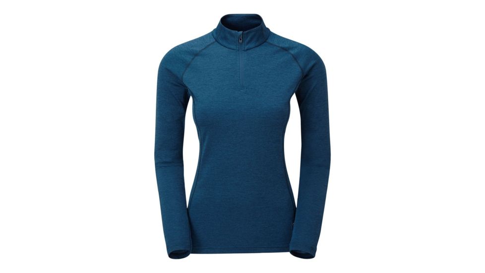 Montane Dart Zip-Neck - Womens, Narwhal Blue, Extra Small, FDAZNNARA07