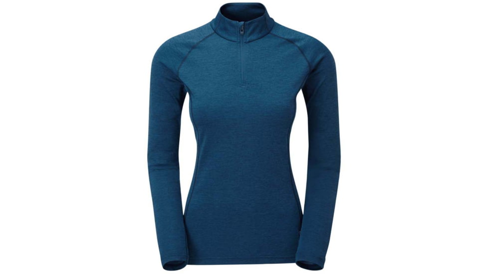 Montane Dart Zip Neck - Womens, Narwhal Blue, Extra Small, FDRZNNARA12