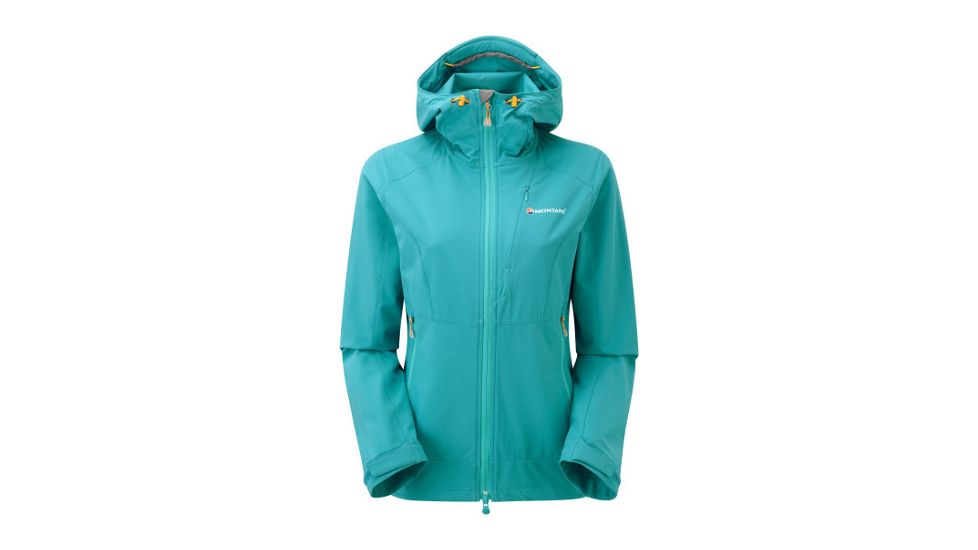 Montane Dyno Stretch Jacket - Women's-Blue Ridge/Authentic Orange-12