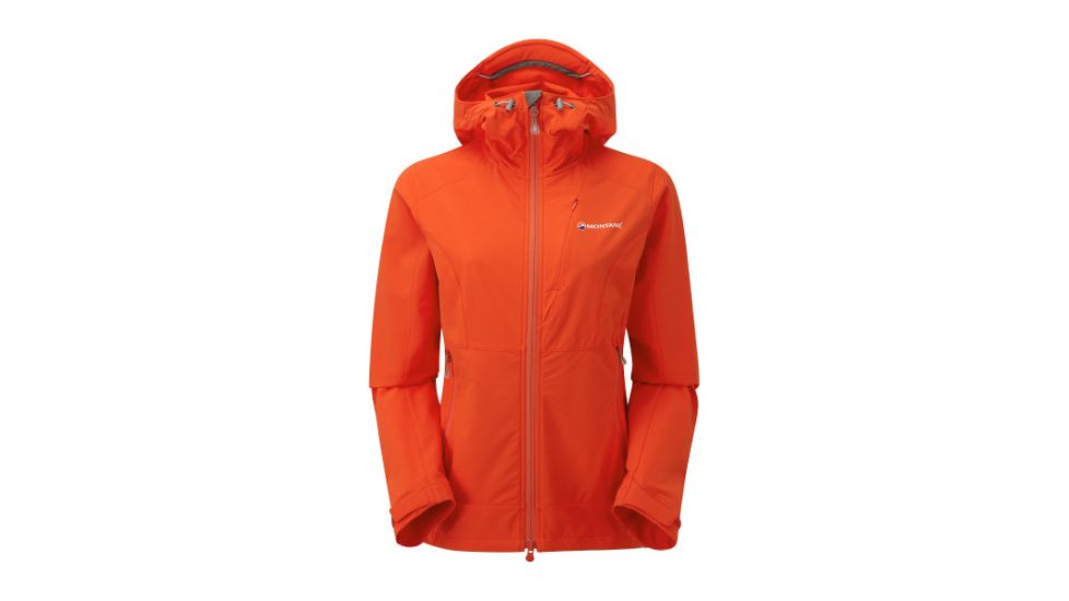 Montane Dyno Stretch Jacket - Women's-Montbretia Orange/Cloudburst Grey-14