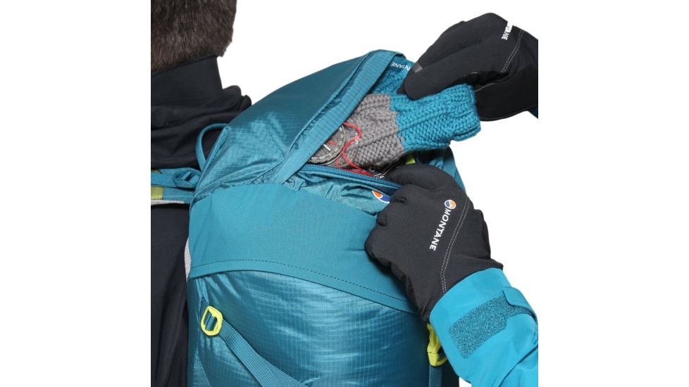 Montane Featherlite 30 Pack-Zanskar Blue/Wild Lime-S/M