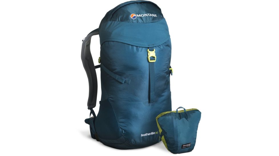 Montane Featherlite 30 Pack-Zanskar Blue/Wild Lime-S/M