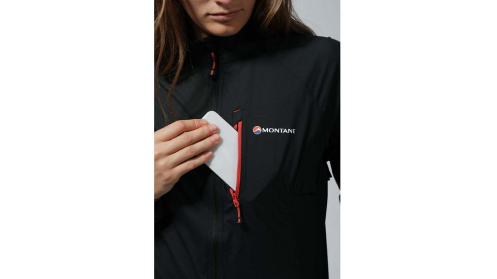 Montane Featherlite Trail Jacket - Womens, Black, Small, FFTJABLAB09