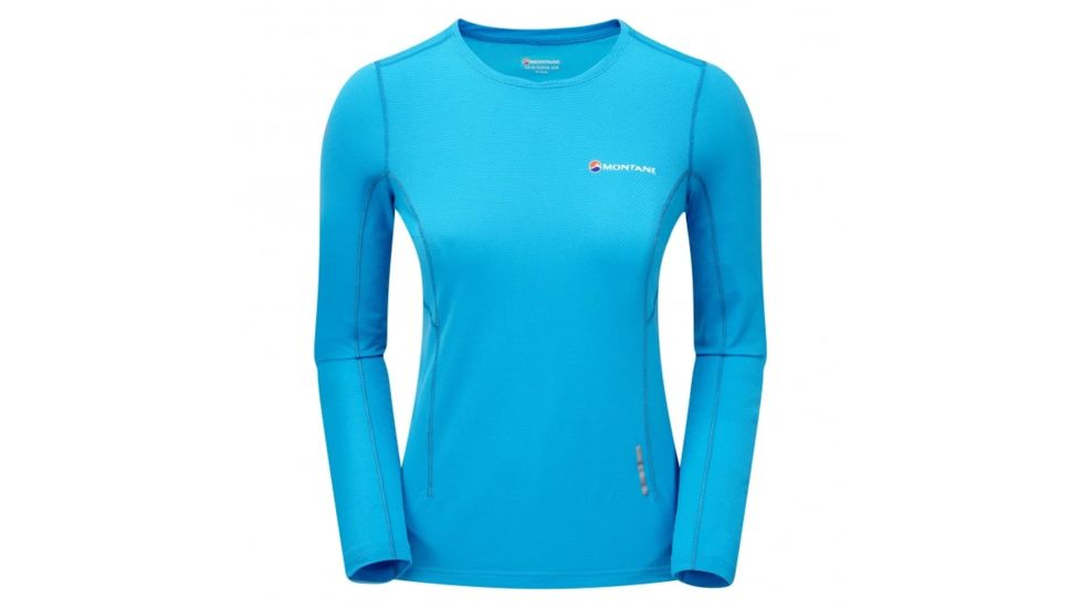 Montane Fem Claw Long Sleeve T, Cerulean Blue, UK8/US6/EUR34, FCLLSCERA5