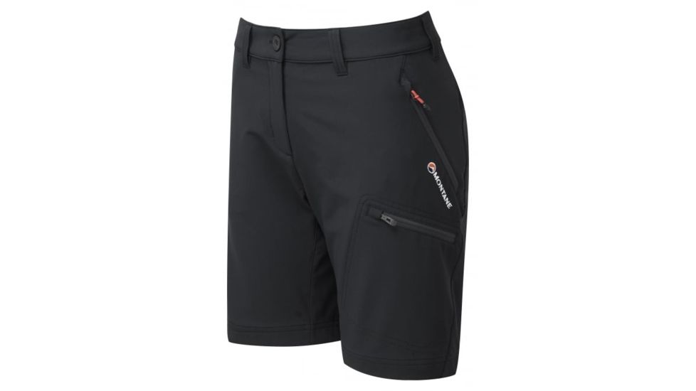 Montane Fem Dyno Stretch Shorts, Black, UK8/US6/EUR34, FDSSHBLAA3