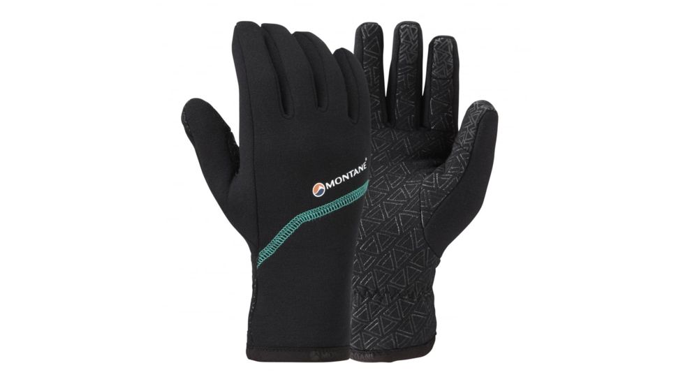 Montane Fem Powerstretch Pro Grippy Glove, Black, S GFPPGBLAB0