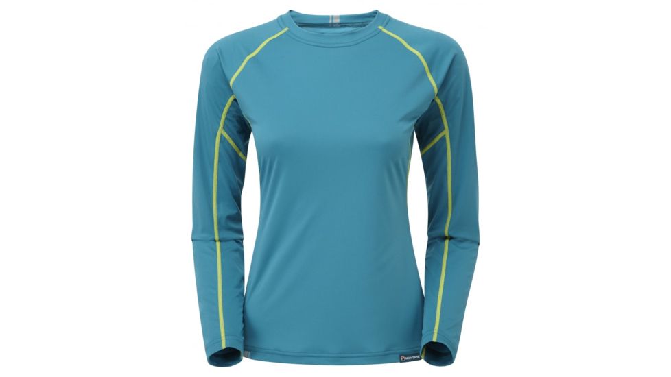 Montane Fem Sonic Long Sleeve T, Zanskar Blue, UK10/US8/EUR36 FSLTSZANB3