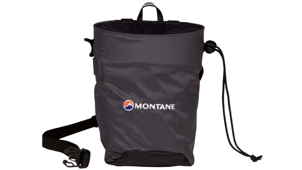 Montane Finger Jam Chalk Bag, Charcoal, One Size, PFJCBCHAO09