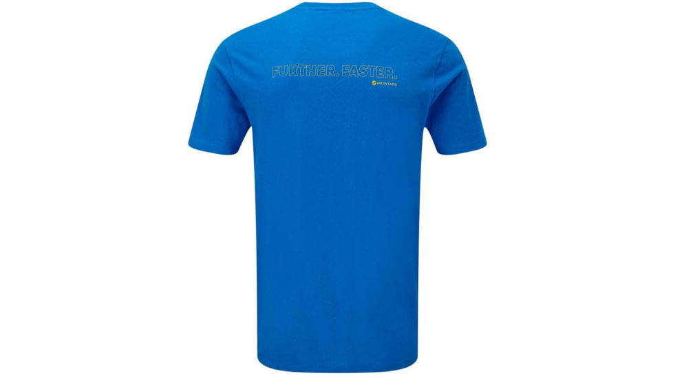 Montane Further Faster T-Shirt - Mens, Electric Blue, Large, MFUFTELEN09