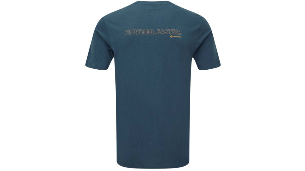 Montane Further Faster T-Shirt - Mens, Orion Blue, Small, MFUFTORIB09