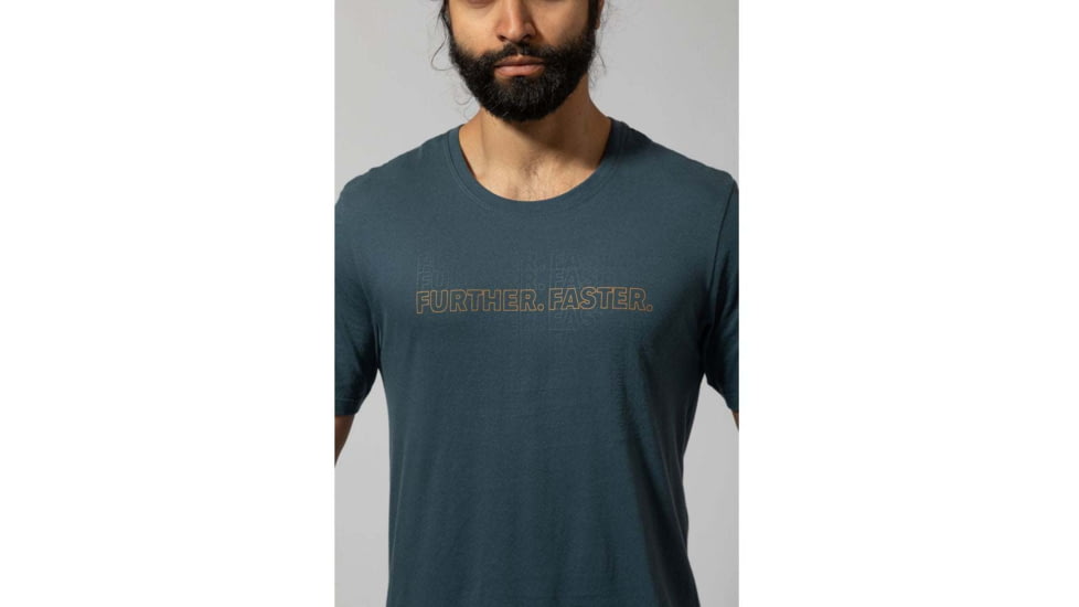 Montane Further Faster T-Shirt - Mens, Orion Blue, Small, MFUFTORIB09