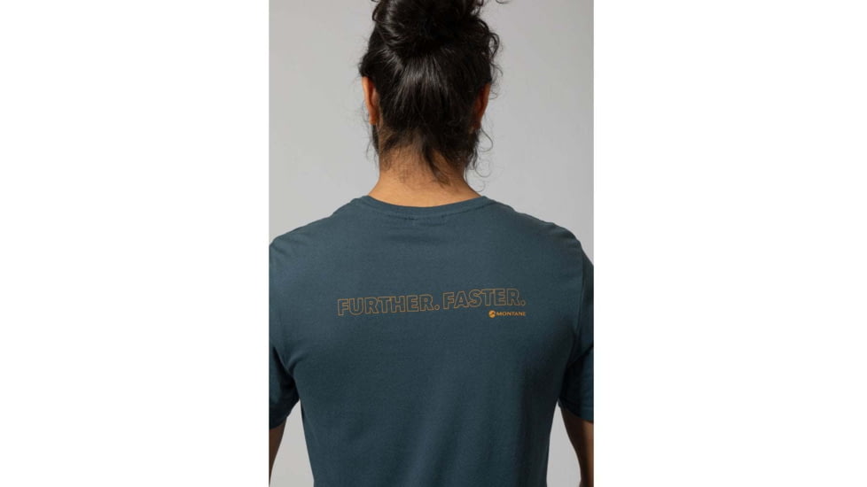 Montane Further Faster T-Shirt - Mens, Orion Blue, Small, MFUFTORIB09