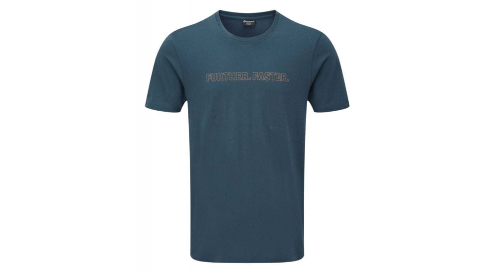 Montane Further Faster T-Shirt - Mens, Orion Blue, Small, MFUFTORIB09