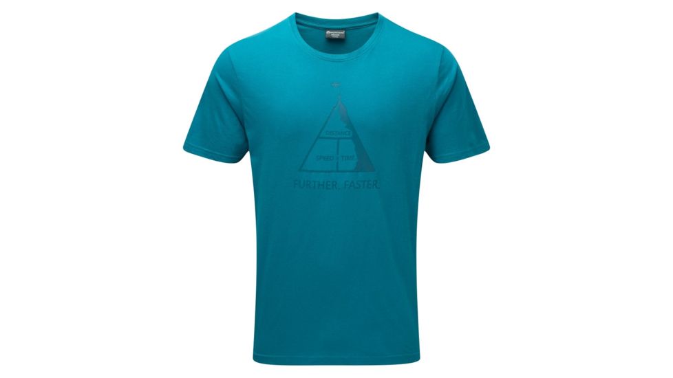 Montane Further Faster T-Shirt, Zanskar Blue, XL, MFFTSZANX5