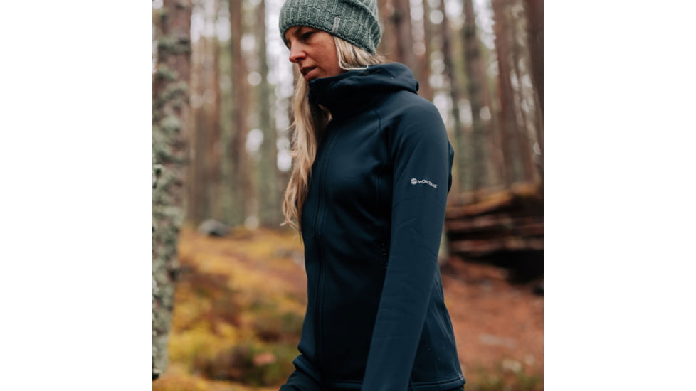 Montane Fury Hoodie - Womens, Black, Medium, FFRYHBLAM15