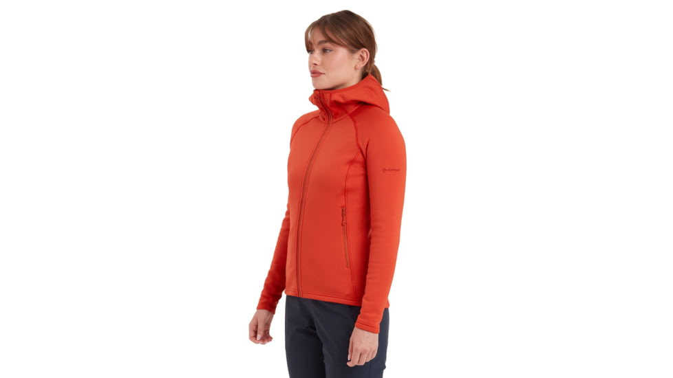 Montane Fury Hoodie - Womens, Saffron Red, Large, FFRYHSAFN16