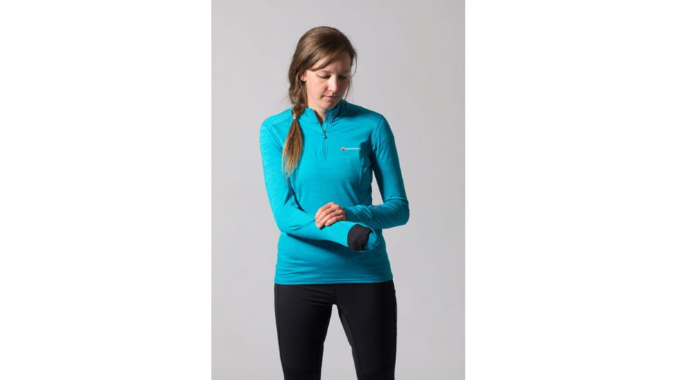 Montane Katla Pull-On Midlayer - Womens, Cerulean Blue, Extra Small, FKAPOCERA6
