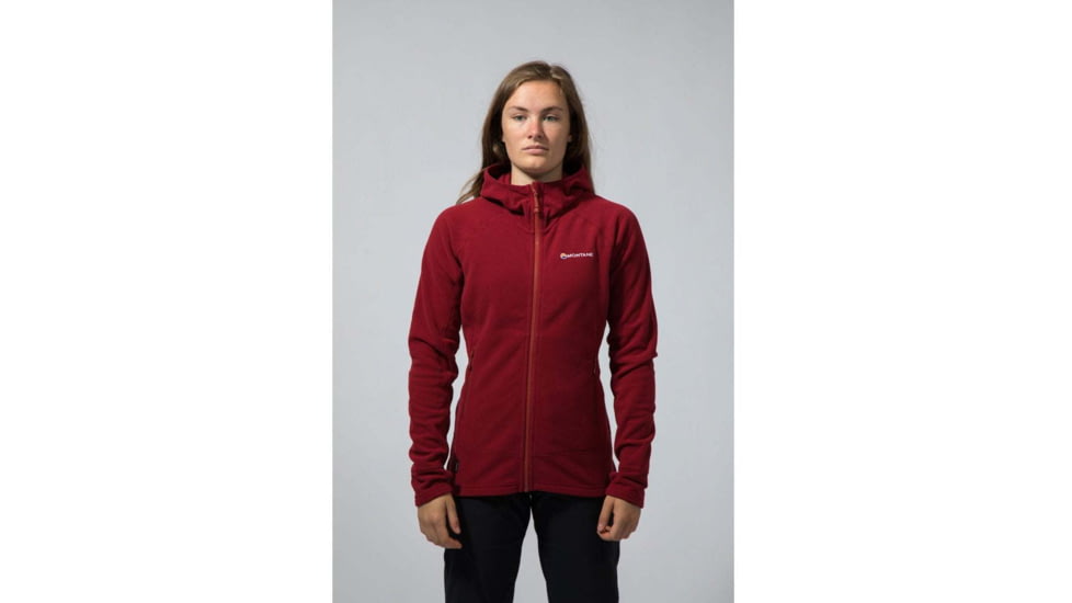 Montane Lyra Hoodie - Womens, Tibetan Red, Large, FLYHOTIBN08