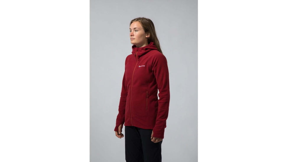 Montane Lyra Hoodie - Womens, Tibetan Red, Large, FLYHOTIBN08