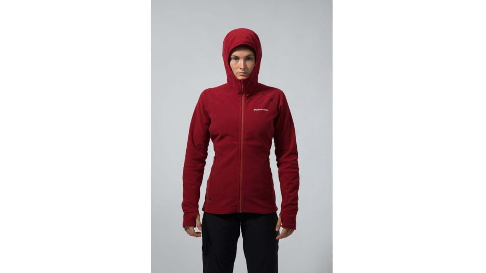 Montane Lyra Hoodie - Womens, Tibetan Red, Large, FLYHOTIBN08