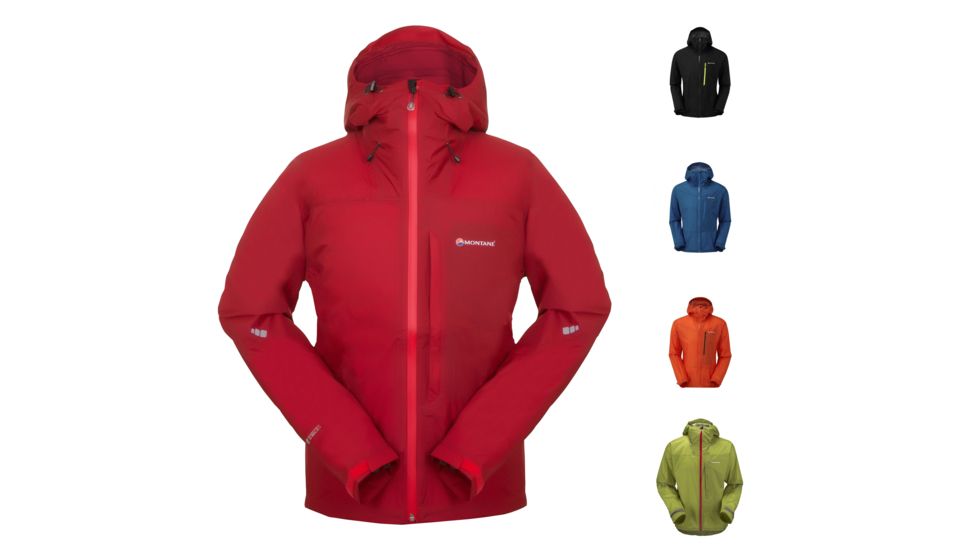 Montane Minimus Jacket - Mens, Alpine Red, Black, Electric Blue, Firefly Orange, Vivid Green