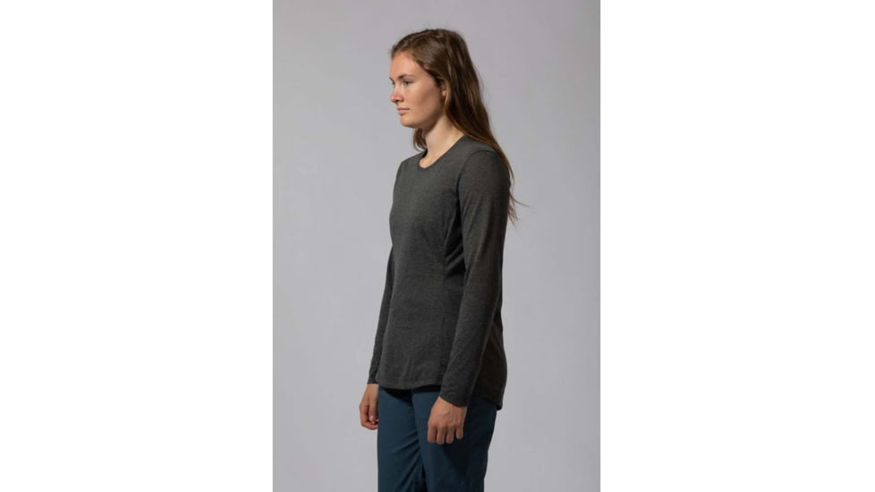 Montane Mono Long Sleeve T-Shirt - Womens, Charcoal, Extra Small, FMNLSCHAA09