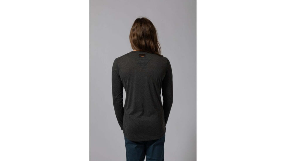 Montane Mono Long Sleeve T-Shirt - Womens, Charcoal, Extra Small, FMNLSCHAA09