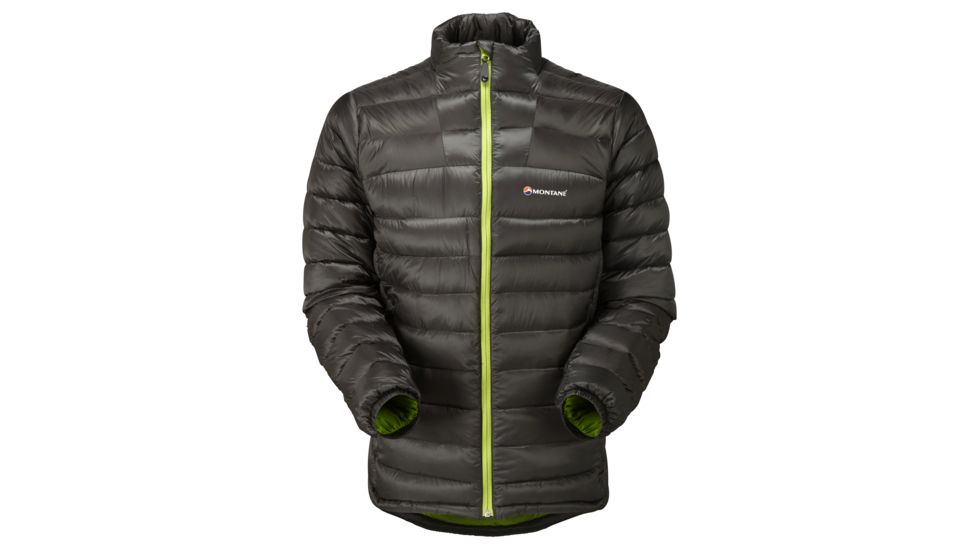 Montane Nitro Jacket - Men's-Steel/Vivid Green-Large
