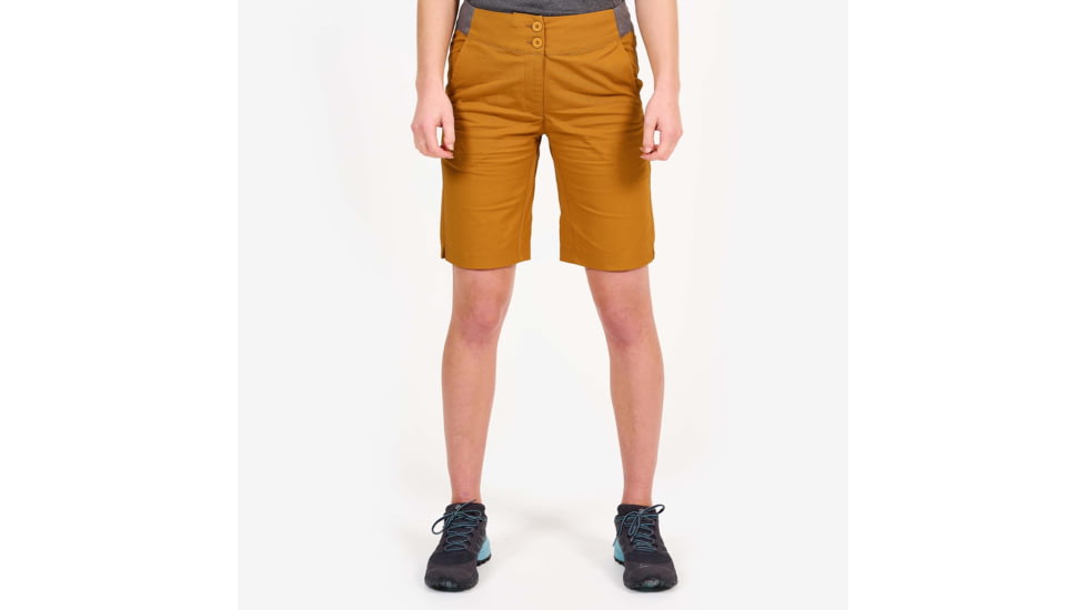 Montane On-Sight Shorts 2.0 - Womens, Inca Gold, Small, FOSSHINCB13