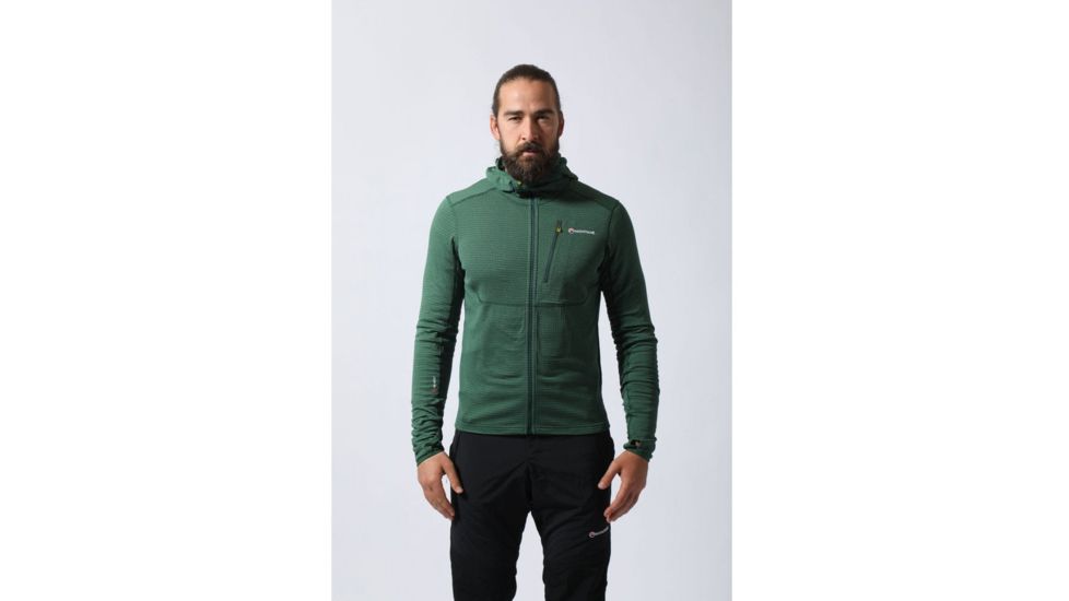 Montane Power Up Hoodie - Mens, Arbor Green, Medium, MPUHOARBM6