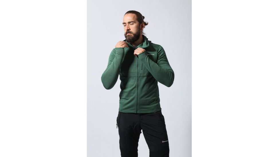 Montane Power Up Hoodie - Mens, Arbor Green, Medium, MPUHOARBM6