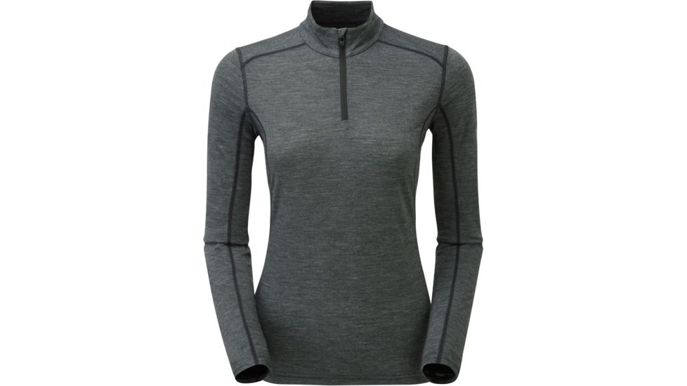 Montane Primino 140g Zip Neck - Women's-Black-Small