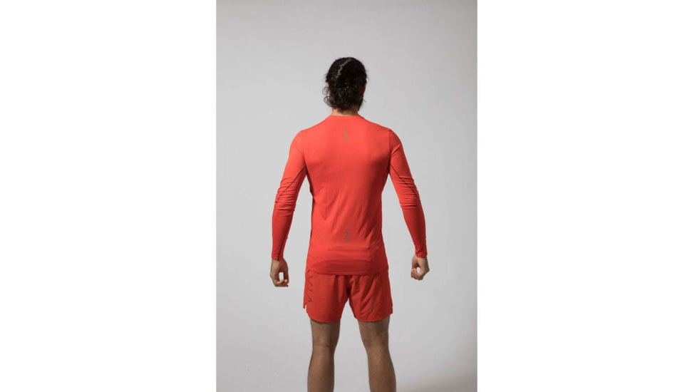 Montane Sabre Long Sleeve T-Shirt - Mens, Flag Red, Extra Small, MSBLSFLAA09